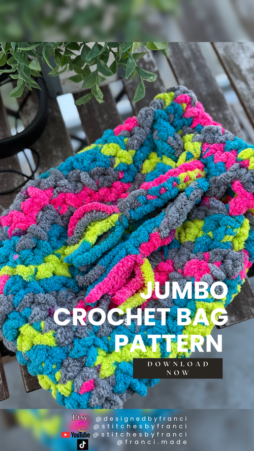 FREE | Jumbo Yarn Crochet Headphone Bag Pattern | Easy Beginner Drawstring Pouch